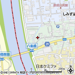 埼玉県三郷市上彦名33周辺の地図