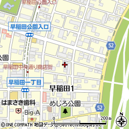 ＡＢＬＥ早稲田・Ｊ周辺の地図