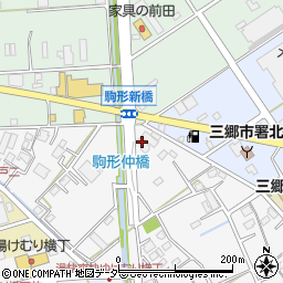 埼玉県三郷市駒形630周辺の地図