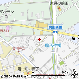 埼玉県三郷市駒形384周辺の地図