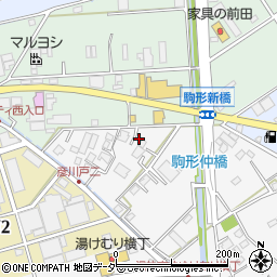 埼玉県三郷市駒形666周辺の地図