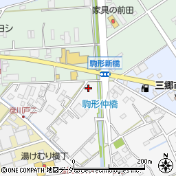 埼玉県三郷市駒形380周辺の地図