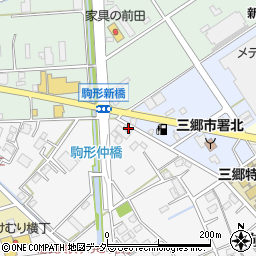 埼玉県三郷市駒形343周辺の地図