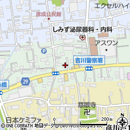 埼玉県三郷市上彦名121周辺の地図