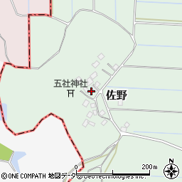 千葉県成田市佐野264周辺の地図