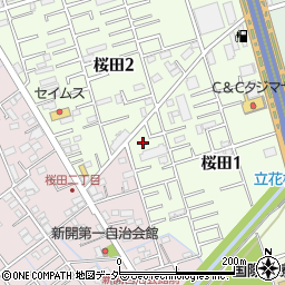 埼玉県さいたま市桜区桜田1丁目19-16周辺の地図