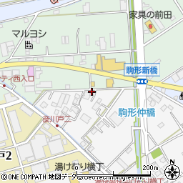 埼玉県三郷市駒形396周辺の地図