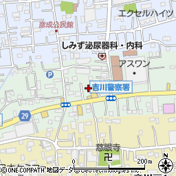 埼玉県三郷市上彦名133周辺の地図