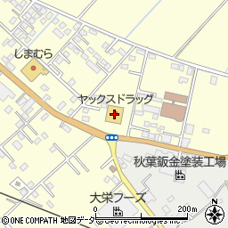 ヤックスドラッグ　小見川店周辺の地図