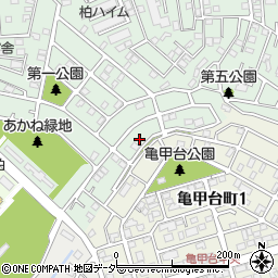 千葉県柏市あかね町27周辺の地図