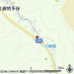 埼玉県飯能市上直竹下分611周辺の地図