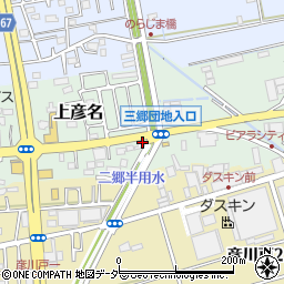 埼玉県三郷市上彦名388周辺の地図