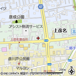 埼玉県三郷市上彦名296周辺の地図