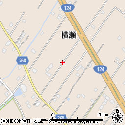 茨城県神栖市横瀬周辺の地図
