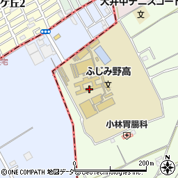 埼玉県立ふじみ野高等学校周辺の地図