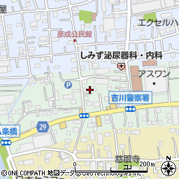埼玉県三郷市上彦名124-3周辺の地図