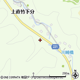埼玉県飯能市上直竹下分582周辺の地図