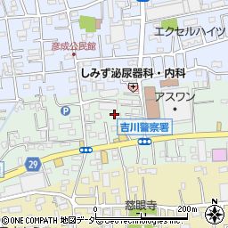 埼玉県三郷市上彦名129周辺の地図