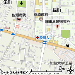 青梅信用金庫飯能支店周辺の地図