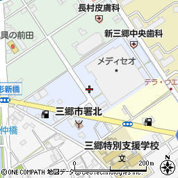 埼玉県三郷市上彦川戸周辺の地図