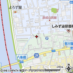 埼玉県三郷市上彦名80周辺の地図