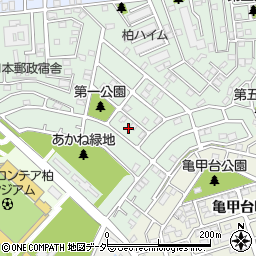 千葉県柏市あかね町21周辺の地図