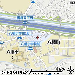 埼玉県草加市青柳町周辺の地図