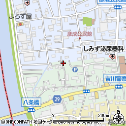 埼玉県三郷市上彦名84周辺の地図