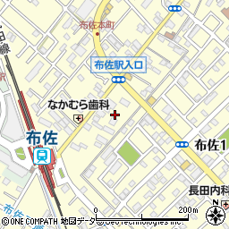 千葉県我孫子市布佐2789周辺の地図