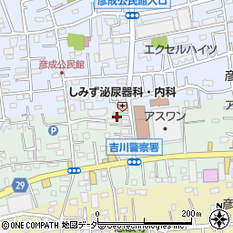 埼玉県三郷市上彦名141周辺の地図