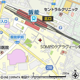 埼玉県飯能市南町周辺の地図