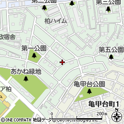 千葉県柏市あかね町20-10周辺の地図