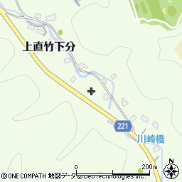 埼玉県飯能市上直竹下分585周辺の地図
