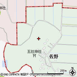 千葉県成田市佐野周辺の地図