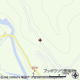 長野県木曽郡木曽町三岳田中周辺の地図