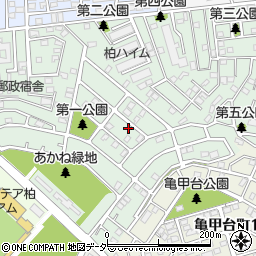 千葉県柏市あかね町20-12周辺の地図