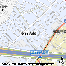 埼玉県川口市安行吉蔵60-16周辺の地図