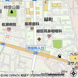 ミニコープ緑町店周辺の地図