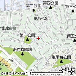 千葉県柏市あかね町20-14周辺の地図