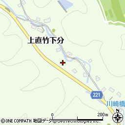 埼玉県飯能市上直竹下分625周辺の地図