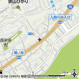 埼玉県狭山市鵜ノ木14-26周辺の地図
