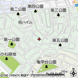 千葉県柏市あかね町8-73周辺の地図