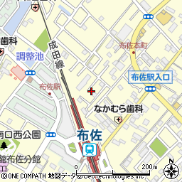 千葉県我孫子市布佐2646-1周辺の地図