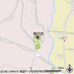 竜沢寺周辺の地図