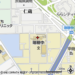 三郷市役所　第２教育相談室周辺の地図