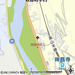 中呂郵便局周辺の地図