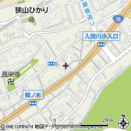 埼玉県狭山市鵜ノ木14-24周辺の地図