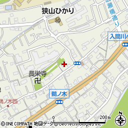埼玉県狭山市鵜ノ木16-4周辺の地図