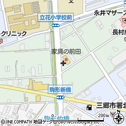埼玉県三郷市上彦名593-5周辺の地図