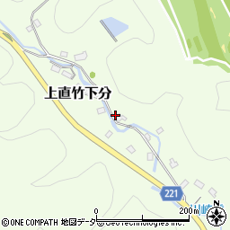 埼玉県飯能市上直竹下分623周辺の地図